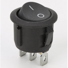 Перек. сет. круглый 20мм ON-OFF 3pin 6A/250V KCD1-105 (Чёрный)