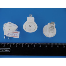 Перек. сет. круглый 20мм ON-OFF 2pin 6A/250V KCD1-105 (Белый)