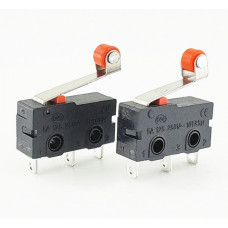 Кнопоч. выкл. МИКРО  5A  KW12 3pin (JQ) пластина+ролик Красный