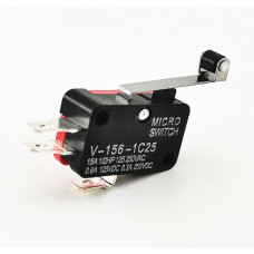 Кнопоч. выкл. МИКРО 15A V-156-1C25  3pin, пластина + ролик 25мм