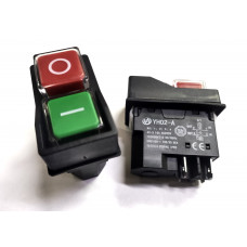 Перек. сет. крас./зел. 28мм (2 кноп.) 4pin 16A/250V IP55 YH-02A/KDL28