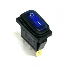 Перек. сет.с подсв. 14мм ON-OFF 3pin KCD3 IP67 (влагозащита) (Синий)